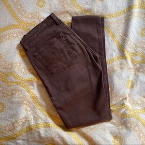 AG maroon skinny jeans!